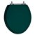Assento Laqueado Convencional Verde Petroleo Universal Tampa Vaso Deca-incepa-celite-ideal-roca em Mdf - Imagem 1