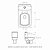 Assento Laqueado Quadra / Unic / Axis Branco Tampa para Vaso Deca em Mdf - Imagem 2