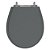 Assento Laqueado  Avalon Cinza Quartzo (Escuro) Tampa para Vaso Ideal em Mdf - Imagem 1