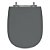 Assento Laqueado Paris Quartzo (Cinza Escuro) Tampa para Vaso Ideal Standard em Mdf - Imagem 1