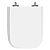 Assento Laqueado Tivoli Branco Tampa para Vaso Ideal Standard em Mdf - Imagem 1