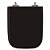 Assento Laqueado Tivoli Premium Ebony (Preto) Tampa para Vaso Ideal Standard em Mdf - Imagem 1