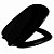 Assento Almofadado Stylus Preto Tampa para Bacia Celite - Imagem 1