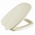 Assento Sanitário Like Pergamon (Bege Claro) Tampa para Vaso Celite Almofadado - Imagem 1