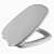 Assento Sanitário Savary Cinza Claro Tampa para Vaso Eternit Almofadado - Imagem 1