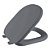 Assento Sanitário Sabatini Cinza Escuro Tampa para Vaso Icasa Almofadado - Imagem 1