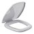 Assento Almofadado Thema Cinza Claro Tampa para Bacia Incepa - Imagem 1