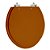 Assento Poliéster Oval Caramelo Tampa Vaso Deca-incepa-celite-ideal-roca - Imagem 1