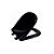 Assento Soft Close Paris Preto Tampa para Vaso Ideal - Imagem 1