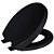 Assento Soft Close Oval Preto Tampa para Vaso Convencional - Imagem 1