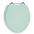 Tampa de Vaso Convencional Oval Verde Água Marinha Tampa Vaso Deca-incepa-celite-roca - Imagem 1