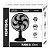 Ventilador de Mesa 30cm Ventisol Premium Turbo 6 Pás - 3 Velocidades - 127v - Imagem 3