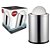 Lixeira Inox com Tampa Basculante 3 Litros - Imagem 1