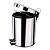 Lixeira Inox 3 Litros Redonda com Pedal e Cesto Removível - Imagem 4