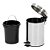 Lixeira Inox 5 Litros Redonda com Pedal e Cesto Removível - Imagem 4