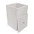 Lixeira para Banheiro Mdf Quadrada C/ Strass 8 Litros Branca - Imagem 5