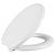 Assento Almofadado Contemporary Branco Tampa para Vaso Hervy - Imagem 1