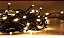 Luz de Natal Cordão 300 Lâmpadas Led Warm Branco Morno Fio Verde M/f 30 Mts 127v - Imagem 1
