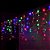 Luz de Natal Cascata 300 Lâmpadas Led Color Fio Branco Pisca 127v 7,0 Mts - Imagem 1