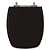 Assento Poliéster Laminado Stylus Preto Tampa para Vaso Celite - Imagem 1