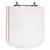 Assento Poliéster Laminado Quadra Branco Tampa para Vaso Deca - Imagem 1