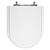 Assento Poliéster Laminado Luna Branco Tampa para Vaso Icasa - Imagem 1