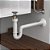 Sifão Sanfonado Extensível 70cm Branco Blukit - Imagem 5