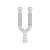 Sifão Sanfonado Extensível Duplo 70cm Branco Blukit - Imagem 1