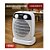 Aquecedor Ambiente Elétrico Portátil c/ Movimento Oscilante 127V 1500W Branco - Imagem 2