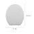 Assento Sanitário Almofadado Slim Oval Branco Astra - Imagem 3