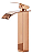 Torneira para banheiro tipo monocomando cascata rose gold - Imagem 2