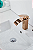 Torneira para banheiro tipo monocomando cascata baixa rose gold - Imagem 3