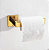 Kit de acessórios para banheiro desing quadrado gold - Imagem 3