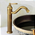 Torneira para banheiro monocomando bronze mod Retrô alta - Imagem 2