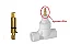 00601100 - Kit eixo basetec completo - Registros PVC/PPR Docol - Imagem 2