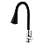 Torneira para cozinha de mesa flexível emborrachada preta - Imagem 1