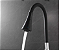 Torneira para cozinha de mesa flexível emborrachada preta - Imagem 2