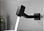 Torneira para banheiro de parede quadrada metal preto fosco - Imagem 2