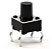 CHAVE TACTIL KFC-A06-6X6X7,5MM 4T 180º PRETA - Imagem 1