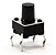 CHAVE TACTIL KFC-A06-6X6X9,5MM 4T 180º PRETA - Imagem 1