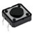 CHAVE TACTIL A06 12X12X4,3MM 4T 180º PRETA - Imagem 1