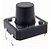 CHAVE TACTIL A06 12X12X9,5MM 4T 180º PRETA - Imagem 1