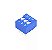 CHAVE DIP SWITCH KF1001-03 VIAS AZUL 180º - Imagem 1