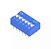 CHAVE DIP SWITCH KF1001-06 VIAS AZUL 180º - Imagem 1