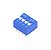 CHAVE DIP SWITCH KF1001-04 VIAS AZUL 180º - Imagem 1