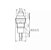 CHAVE BOTAO DS-211 C/ TRAVA PRETA - Imagem 3