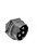 CONECTOR MIKE CIRCULAR 4 VIAS MACHO P/ PAINEL - Imagem 2