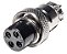 CONECTOR MIKE 4 VIAS FEMEA P/ CABO - Imagem 1