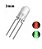 LED 3MM ALTO BRILHO BICOLOR 3T VERDE/VERMELHO - Imagem 1
