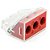 CONECTOR ENGATE PERMANENTE PCT-103 3 VIAS FIO 6MM (PACOTE 10 PEÇAS) - Imagem 1